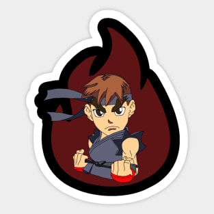 Ryu fire Sticker